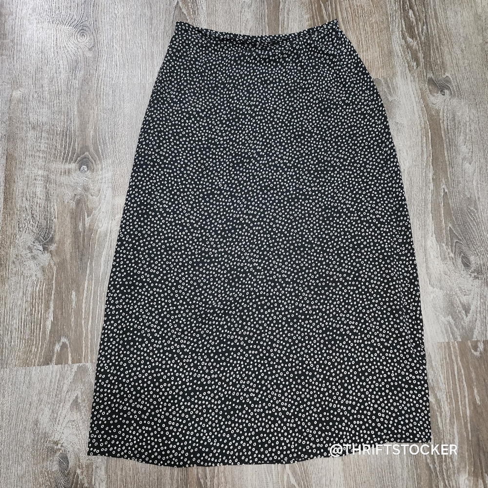 Talbots Silk Polka Dot Skirt - Picture 2 of 6